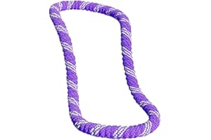 Soft-Covered 1550g Fitness Abdominal Workout Hoop – Two-Tone Spring Hula, Portable Adult Fitness Gear for Home Gym