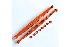 RAIDENRACING Rear Trailing Arms Lower Linkage Orange for 1/7 Unlimited Desert Racer UDR Aluminum 8544
