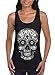 Shop4Ever® Sugar Skull black & white Women's Tank Top Day of Dead Tank Tops