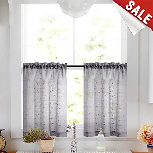 Navy Blue 5 Piece Voile Set Rod Pocket Curtains Drapes Swags 4