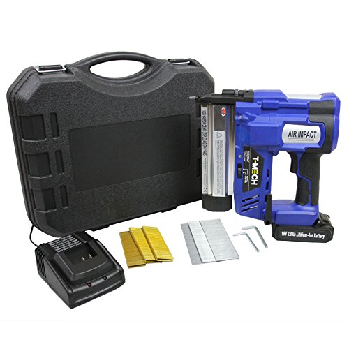 Nagelpistole Akkutacker Elektrotacker Tacker Nagler Magazinnagler Druckluftgeräte Kabellos mit 300 Gratis Nägel und 300… – Bild 5