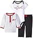 Yoga Sprout Baby-Boys Shark Collection Long Sleeve Tee Top Pant and Bodysuit Set