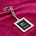 Yosoo Mini Creative Metal Alloy Buckle Insert Photo Picture Frame Keyring Keychain Car Key Chain Ring Keyfob Gift (rectangular)