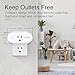 Smart Wifi Plug Work with Alexa Google Home IFTTT, Gosund 16A Smart Outlet Mini Socket with Overload Protection, Reliable Wifi Connection No Hub Required, 2 pack