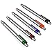 Stylus Pens for Touch Screens, Cambond 2-in-1 Ballpoint Pens and Stylus for iPad, iPhone, Samsung, Tablet, Galaxy Note 8, and Other Touch Screens Devices (Orange/Green/Blue/Red/Black) (5 Pack)