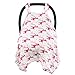 Baby Car Seat Covers To Protect From Sun, Bugs, Dust & Allergens. Cozy Baby Car Seat Covers For Longer Sleep. Muslin Cotton Baby Car Seat Canopies For Summer For Girl.