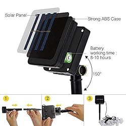 UPOOM Solar String Lights Outdoor 24FT 50LED
