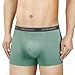 DAVID ARCHY Men's 4 Pack Underwear Ultra Soft Comfy Breathable Bamboo Rayon Trunks No Fly (M, Green/Gray)