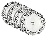 Disney All Over Mickey Salad Plate, Set of 4