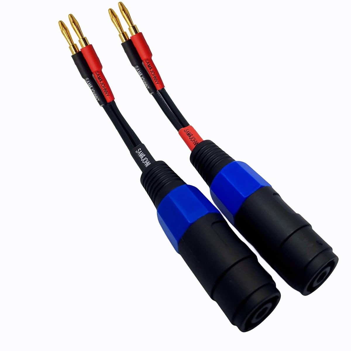 12ft Cablesonline 12AWG SPEAKER WIRE 4-Banana Plug A 2-Cavo Audio Jack XLR - Foto 3