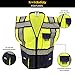 KwikSafety - Charlotte, NC - SHERIFF Safety Vest [Multi-Use Pockets] Class 2 ANSI OSHA High Visibility Vis Reflective Heavy Duty Solid Mesh Zipper HiVis Construction Surveyor Work Men/Blue 2XL