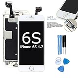 Screen Replacement For iphone 6S Touch Digitizer - ibaye 4.7 inch White LCD Display Full Assembly with Home Button Front Camera, 3D Touch