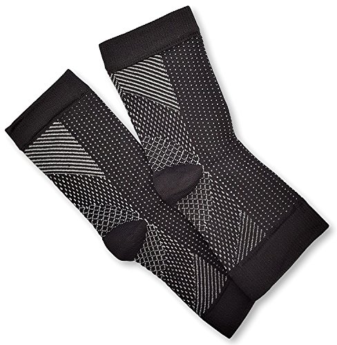 Lumenon 2 Pairs Plantar Fasciitis Socks with Arch Support Eases Swelling & Heel Spurs, Ankle Brace Support, Increases Circulation, Relieve Pain Fast