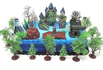 12 Piece Harry Potter Themed Birthday Cake Topper Set Featuring
