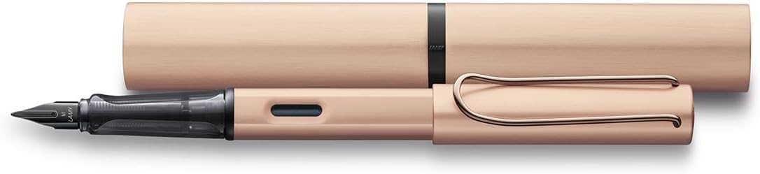 LAMY Lx rosegold fountain pen, PVD-coated nib & ergonomic grip, steel nib in size M, lightweight aluminum body - Image 3