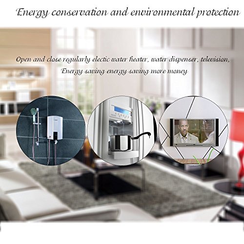 Enjoydeal CN101 12V DC/AC Digital Timer LCD Programmable Time Relay Switch for Electrical Outlets, Support 17 On/Off Programs Daily Weekly, White - Thumbnail 6