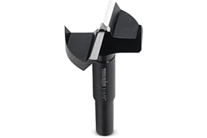 TOOLMAYS 1-1/2" Forstner Drill Bit, Forstner Bits for Woodworking, 1-1/2 Inch Drill Bit Round Shank Drilling Cutting Tool for Woodworking