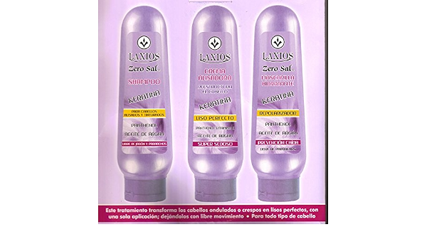 EL MEJOR TRATAMIENTO DE KERATINA HECHO EN COLOMBIA LAXIOS KIT 3 UNIDADES  CABELLO ONDULADO - THE BEST TREATMENT KERATINA 120 ML X 3 UNID CURLY HAIR:  Buy Online at Best Price in UAE - Amazon.ae