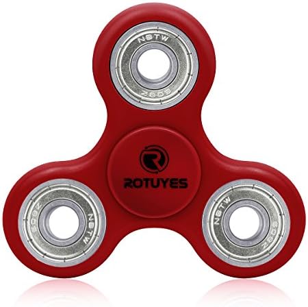Rotuyes Fidget Spinner,Finger Toy,Relieve Stress Anxiety Boredom father Gift for Alleviating ADHD,Obsessive-Compulsive Disorder (Red)