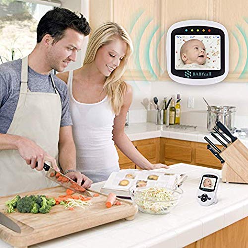 Video Baby Monitor with Camera - Upgrade 2019 Model of Monitoring System with Night Vision, Two Way Audio, Temperature detectors - Long Range Wireless Monitoring by BABYcall - Thumbnail 4