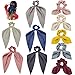30 Hair Ties Bracelet for Women Girls Cute Ponytail Holder Soft Elastic Hair Bands Stretchy Bulk Colorful No Pull Non Slip (black)