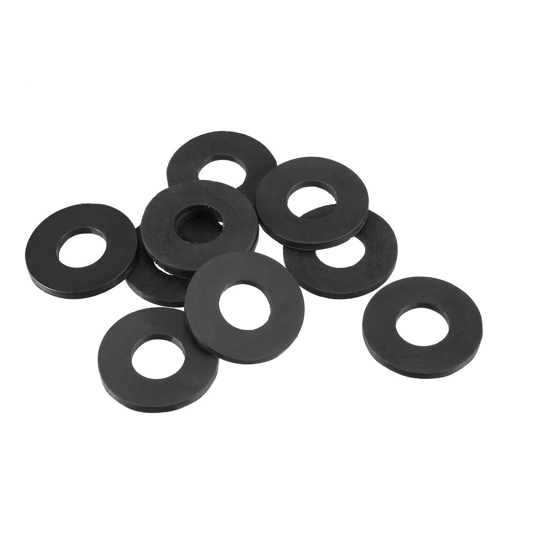 sourcingmap Rubber Flat Washers 18mm OD 8mm ID 1.5mm Thickness for Faucet Pipe Water Hose, Pack of 10 — image 1