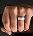 ThunderFit Silicone Wedding Rings for Men, Rubber Engagement Bands 8.7mm Wide 2.5mm Thick - 1/2/3/4/5/6/7/12/16 Variety Multipack (Pack I - Size 8.5-9 (18.9mm))