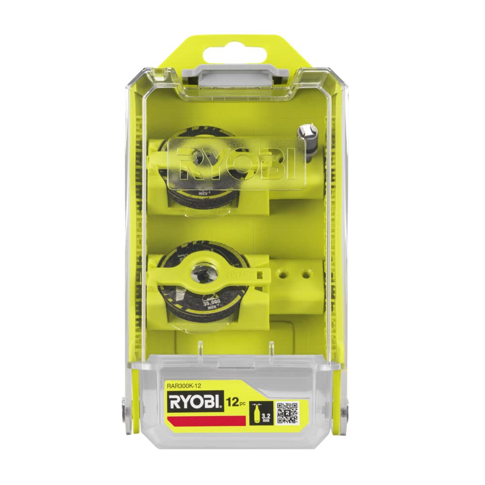 Ryobi RAR300K-12 12PC Twist Lock Cutting Wheel Set (12 Piece)