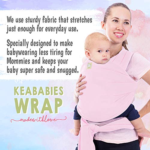 image for KeaBabies Baby Wrap Carrier All-in-1 Stretchy Baby Wraps - Baby Sling 