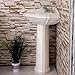 CORNER PEDESTAL SINK WHITE- RE1717W - NEW