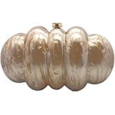 PENGZHI Women Puff Acrylic Clutch Purse Glitter Marble Acrylic Handbag Unique Evening Bag Chain Shoulder Bag for Party Prom