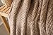 Coral Fleece Blanket (Brown, Twin) Extra Soft Brush Fabric, Super Warm Bed Blanket, Lightweight Couch Blanket, Easy Care - by wonbye