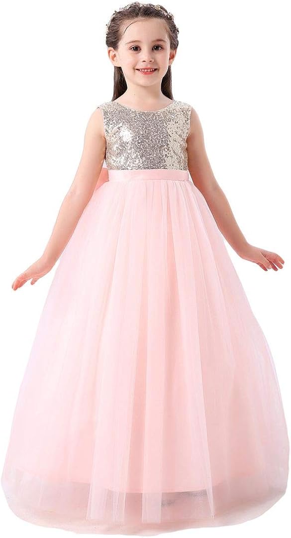 sequin flower girl dresses