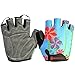 BOODUN Women's Shock-Absorbing Gel Pad Breathable Half Finger Mountain Bicycle Bike Road Racing Gloves, Small