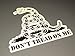 3m Reflective Gadsden Don't Tread on Me Tactical Tactical Morale Decal Sticker - Black