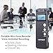 Homder Digital Voice Recorder for Lectures with Security Password, 8GB Rechargeable Sound Audio Recorder with USB Port, Dictaphone Voice Activated Recorder (Black)
