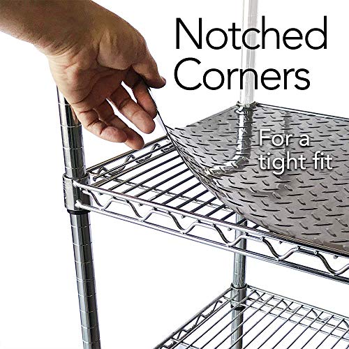 image for Resilia Shelf Liner Set for Wire Shelving Units - 5 Pack, 14 Inches x 