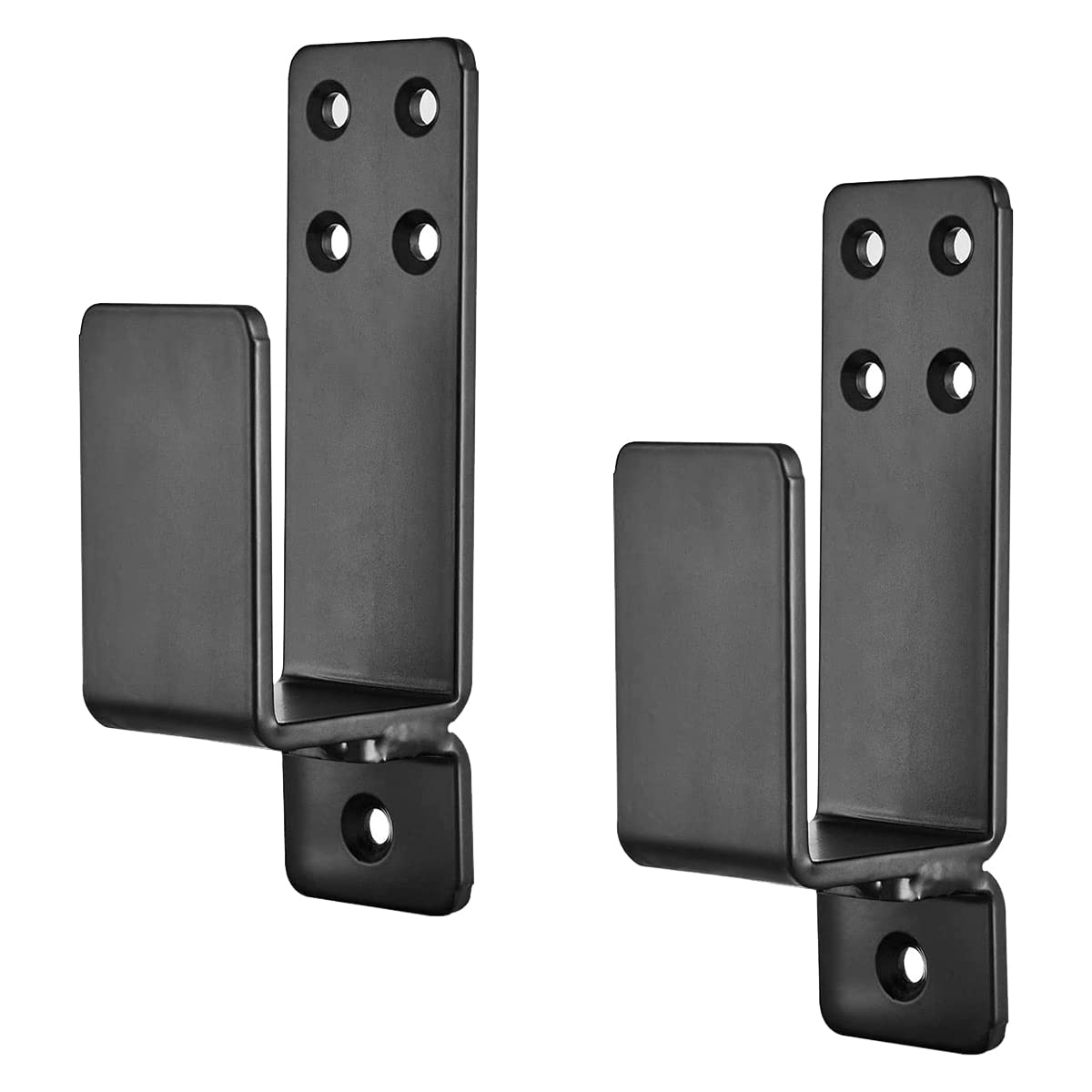 Pesfehhy Door Brackets,2 Pack Drop Open Bar Holder for Home Security, 2X4 Bar Brackets Prevent Unauthorized Entry