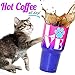Kodi Lifestyle Collection 30 Ounce Large|Paw Love Dog and Cat Stainless Steel Travel Tumbler|Hot and Cold|Temperature Retention|Ombre Dipped Pink and Purple|Teal Lid for Straw|Dog Cat Mom Lover Rescue