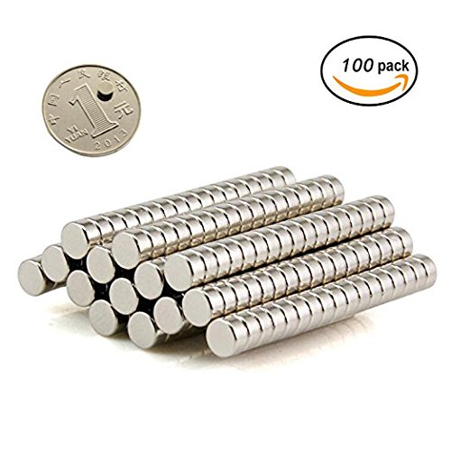 4x2mm 100pcs Round Magnets for Refrigertor Magnets,Magnet,Office Magnets,Art&Craft Magnets,Whiteboard Magnets,Map Magnets,Durable Mini Magnets for Multi-Use