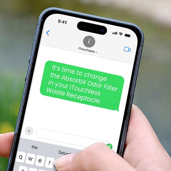 iTouchless Official AbsorbX Trash Can Deodorizer 3-Pack, All Natural Activated Charcoal Odor Absorber Stops Garbage Smells, Air Filter Freshener for 8 Gal and Larger Waste Bins with Compartment