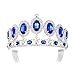 DcZeRong Princess Tiara Queen Crown Silver Birthday Prom Pageant Women Rhinestone Crystal Crowns