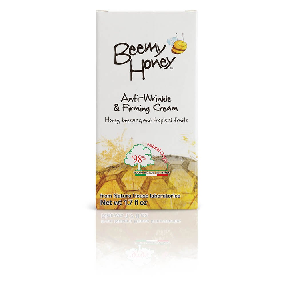 BeeMy Honey Anti-Wrinkle Firming Cream – Light Scent – Face Cream Made in Italy with Italian Honey, Beeswax and Tropical Fruits – 98% Natural Origin – Hypoallergenic, Dermatologist Tested, 1.7 oz.
