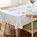 LOHASCASA Vinyl Oilcloth Tablecloth Rectangle Water Resistant/Oil-Proof Wipeable PVC Heavy Duty Reusable Plastic Tablecloths for Dining Tables Extra Large Grass - White and Mint Green 54 x 108 Inch