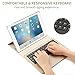 iPad Keyboard Case for iPad 2/3/ 4, KVAGO 360 Degree Rotating Case with Detachable Wireless Bluetooth Keyboard for iPad A1395/ A1396/ A1397/ A1416/ A1430/ A1403/ A1458/ A1459/ A1460 -Gold