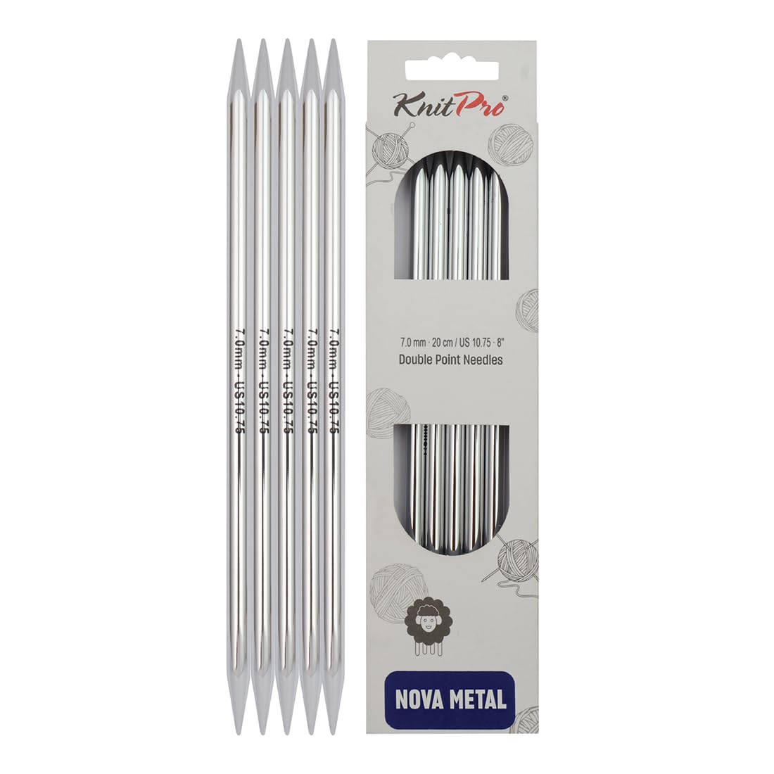 KnitPro Nova Double Pointed Needles 8" (20cm) | 7.00mm — image 1