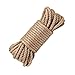 100% Natural Strong Jute Rope - LUOOV 6mm Thickness and Jute Rope Cord for Arts Crafts,DIY Decoration Gift Wrapping