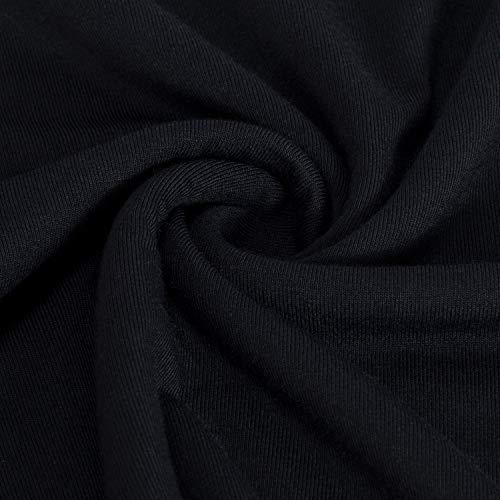 EaseWay Women's Basic Adjustable Spaghetti Strap Cami Under Mini Dress Black - Thumbnail 4