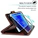 Wallet Case for Galaxy J7 2018/J7 Refine/J7 Star/J7 Crown/J7 Aura/J7 V 2nd Gen, OTOONE [Flip Folio] PU Leather Wallet Card Slot Protective Phone Cover with Kickstand for Samsung J7 (Bronze)
