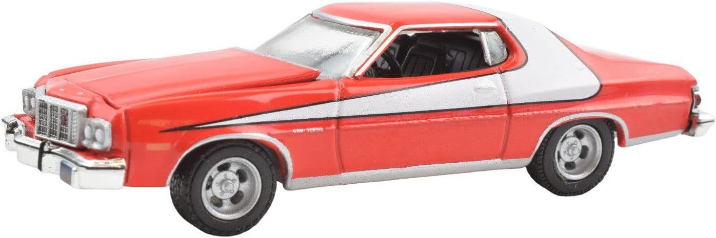 Greenlight 44780-A 1:64 Hollywood Series 18 Starsky & Hutch 1976 Ford Gran Torino DieCast Vehicle, Assorted model, Red